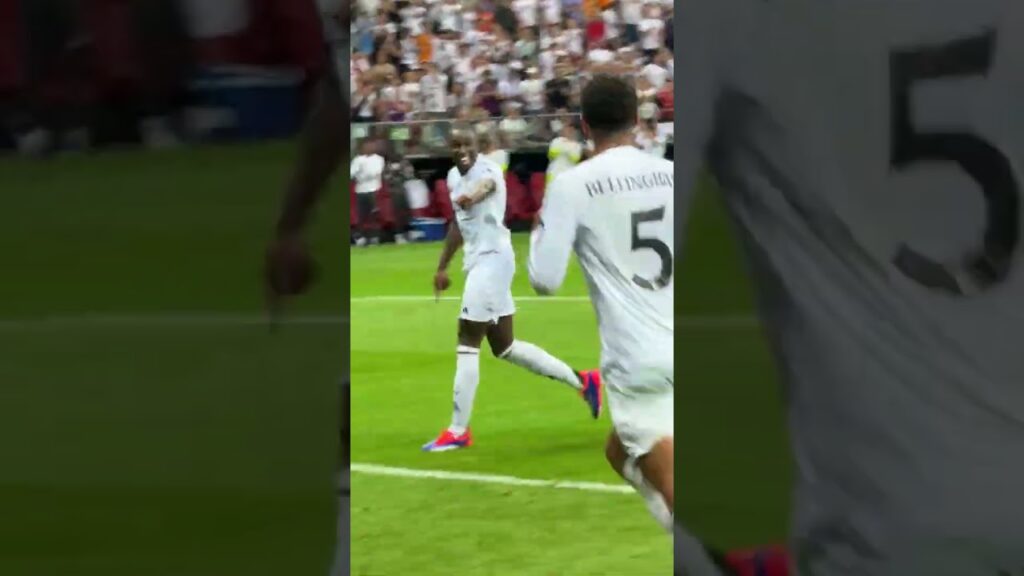 Mbappé's first goal for Real Madrid 🌟