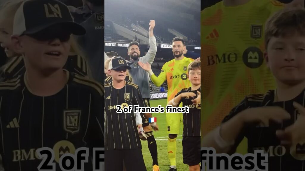 Olivier Giroud and Hugo Lloris CELEBRATE @LAFC win and Giroud’s debut!