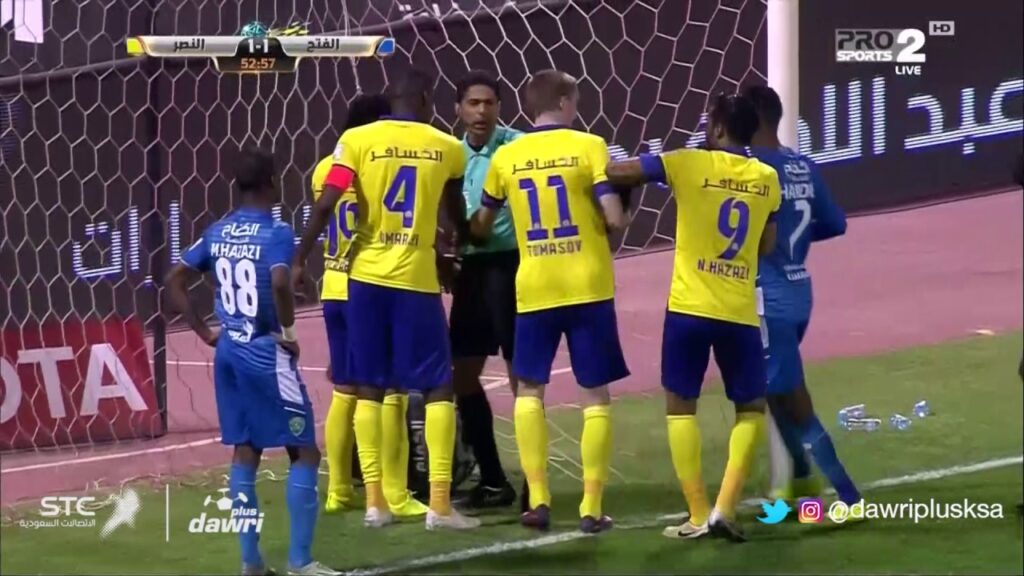هدف النصر الاول ضد الفتح (سامي النجعي ) فى الجولة 14 من دورى جميل
