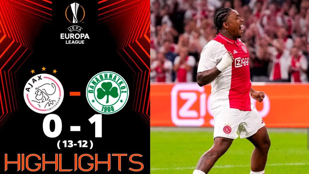 Steven Bergwijn Penalty Goal | Ajax vs Panathinaikos 0-1 pen [13-12] Highlights | UEFA Europa League
