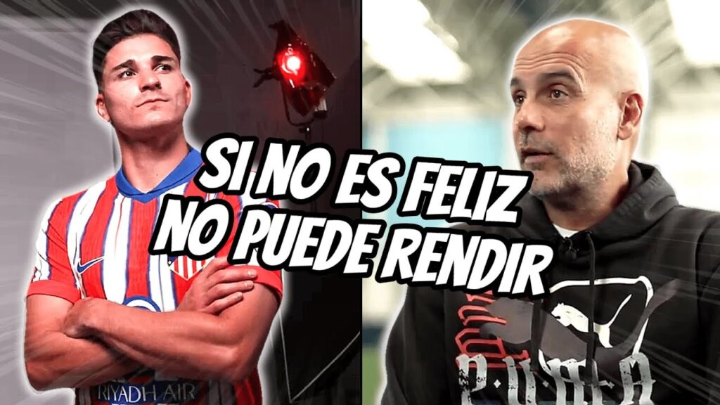 GUARDIOLA PICANTE con JULIÁN ÁLVAREZ tras IRSE al ATLÉTICO de MADRID