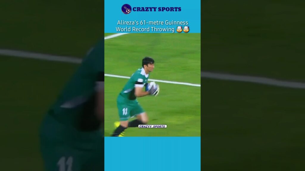 Alireza's 61-metre  world record throwing 🔥  #shorts #football