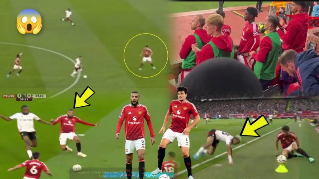 Crazy!!! Maguire, Mazraoui, Martinez 😱, unbelievable Manchester United defending Vs Fulham, Zirkzee