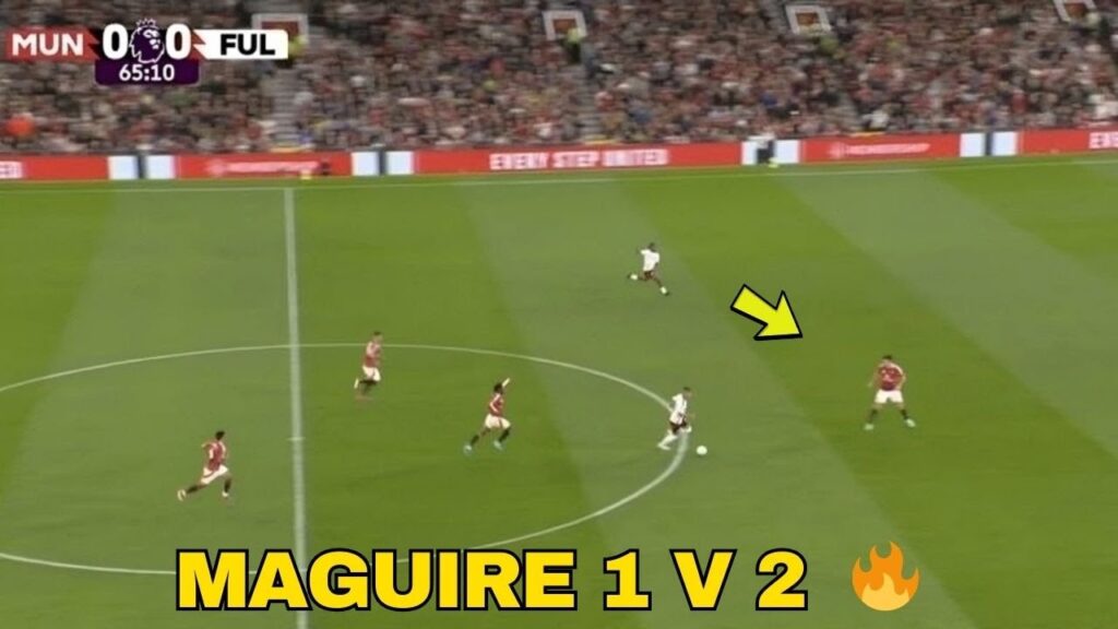 The Moment Harry Maguire Saves Us Against Fulham! Maguire Vs 2 Fulham Players.