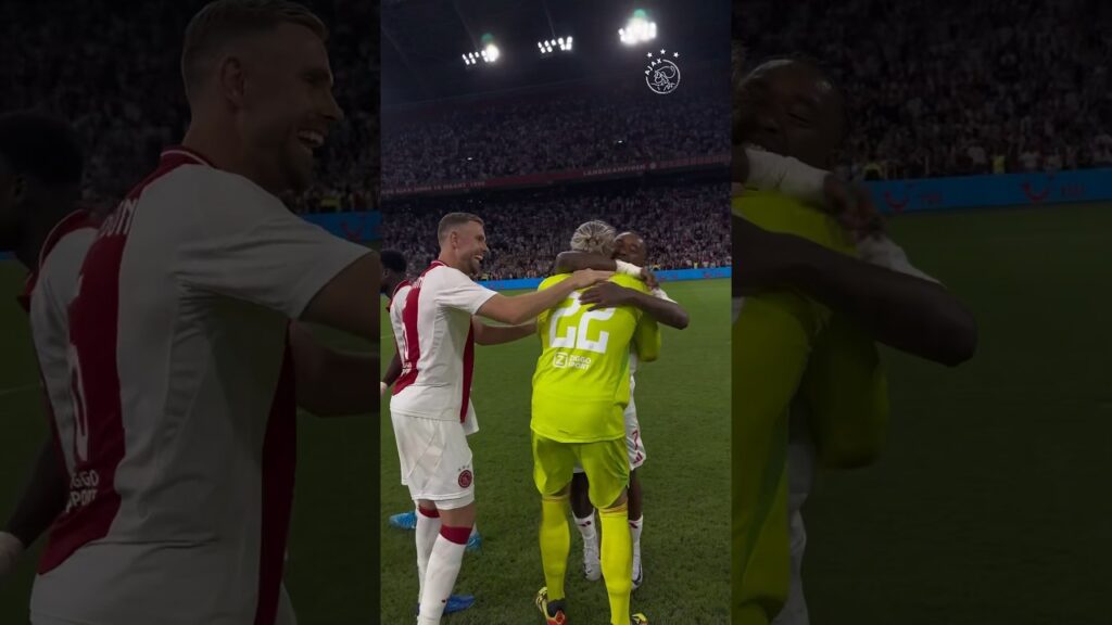 Thanking Remko Pasveer after five penalty saves ❤️