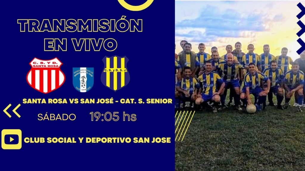 Santa Rosa vs San José - Futbol de Veteranos - Cat. Super Senior