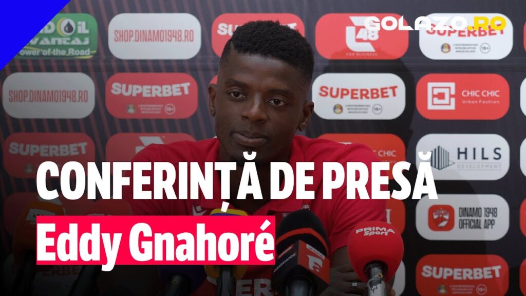 Conferință de presă Eddy Gnahoré, înaintea meciului Rapid - Dinamo | GOLAZO.ro