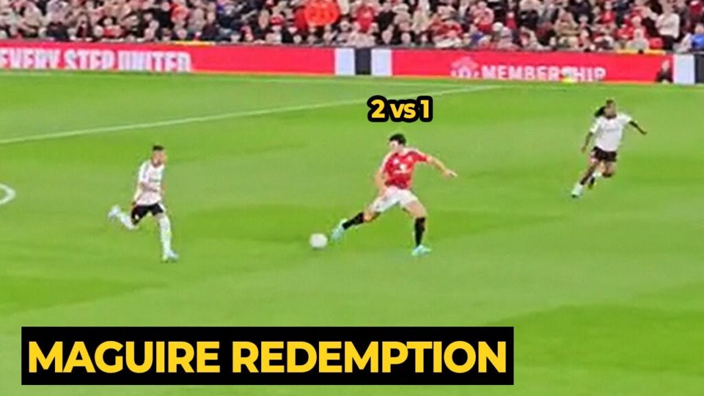 United fans praised Harry Maguire after block defending 2 vs 1 against Fulham players | Man Utd News