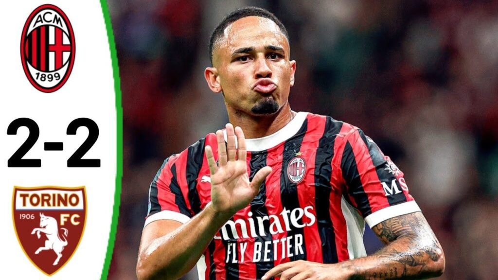 Milan-Torino (2-2) Gol di Noah Okafor | Tutti gli obiettivi e gli highlights estesi