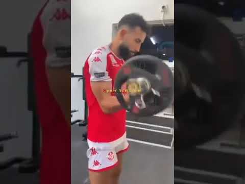 غيلان الشعلالي مازال يتدرب في قاعات الرياضة #الترجي #تونس