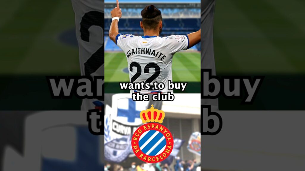 Martin Braithwaite wants to buy Espanyol just weeks after leaving the club! #football #laliga