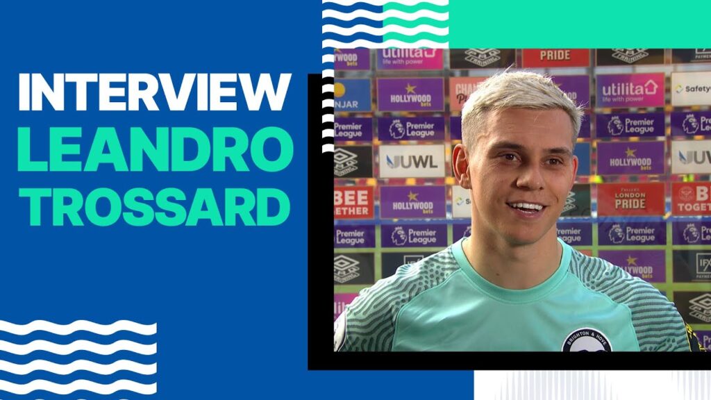 Leandro Trossard Reacts To His Late Winner At Brentford