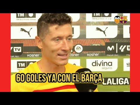 REACCION: ROBERT LEWANDOWSKI VALENCIA CF VS FC BARCELONA |2 - 1|