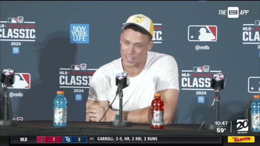 Tarik Skubal 'the best pitcher in the game right now,' Aaron Judge says after Little League Classic