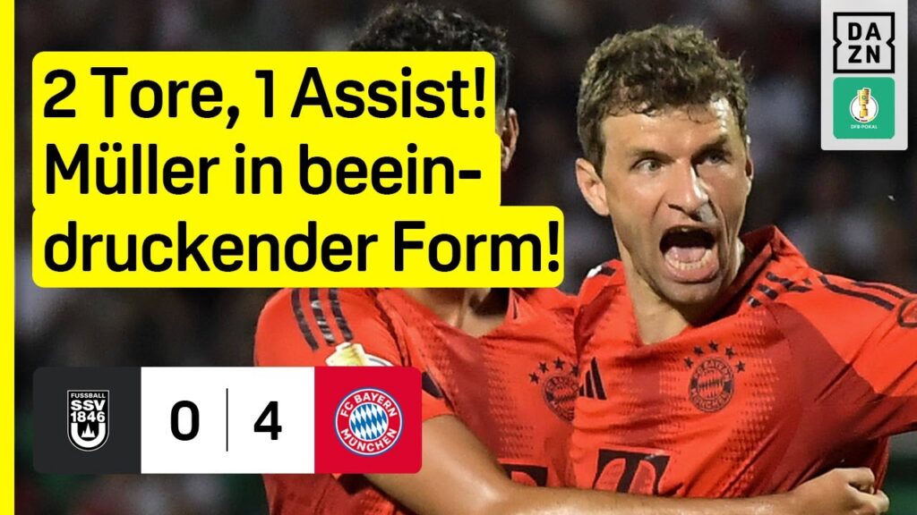 Müller-Festspiele bei Kompany-Einstand: SSV Ulm - FC Bayern München | DFB-Pokal | DAZN