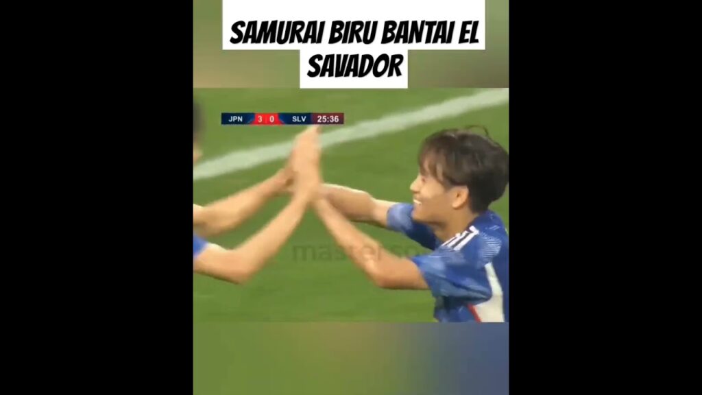 SADIS! JEPANG SIKAT 10 PEMAIN EL SAVADOR DENGAN 6 GOL TANPA BALAS #shorts