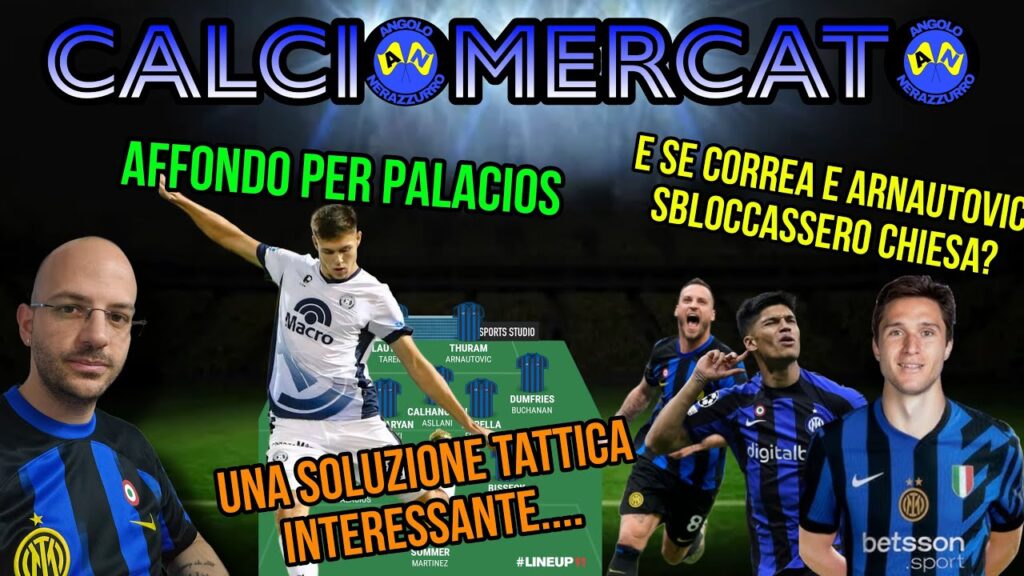 MERCATO INTER: Affondo per PALACIOS❗ecco una soluzione tattica interessante❗CHIESA last-minute❓