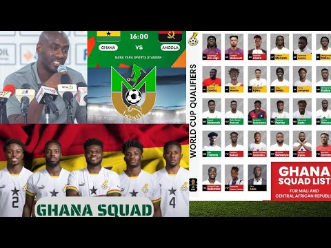 Ghana 🇬🇭 Black Stars head coach Otto Addo to Release 26 Man Squad Analysis