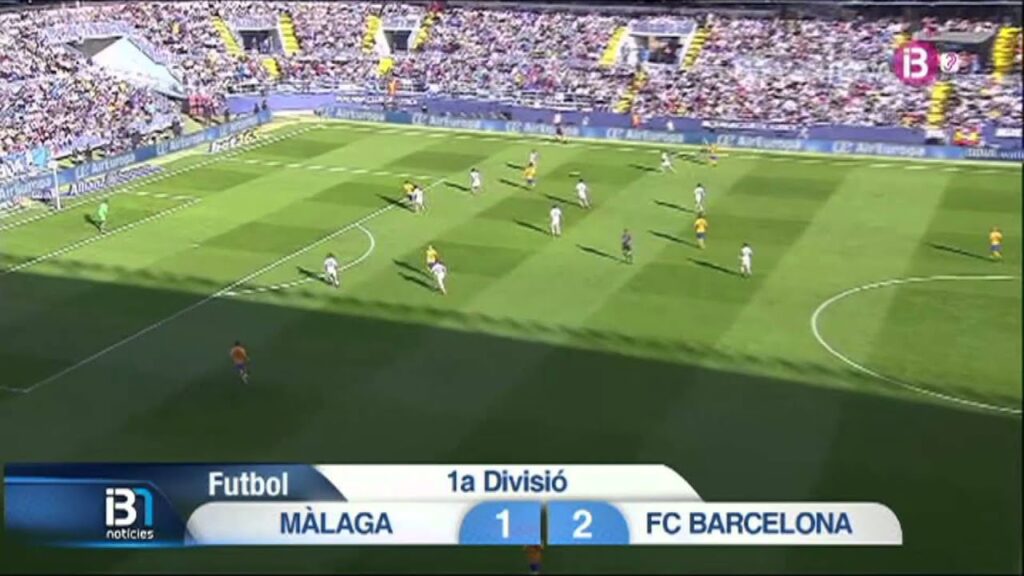 Gol Munir. Málaga 1 - FC Barcelona 2. Liga BBVA 15/16