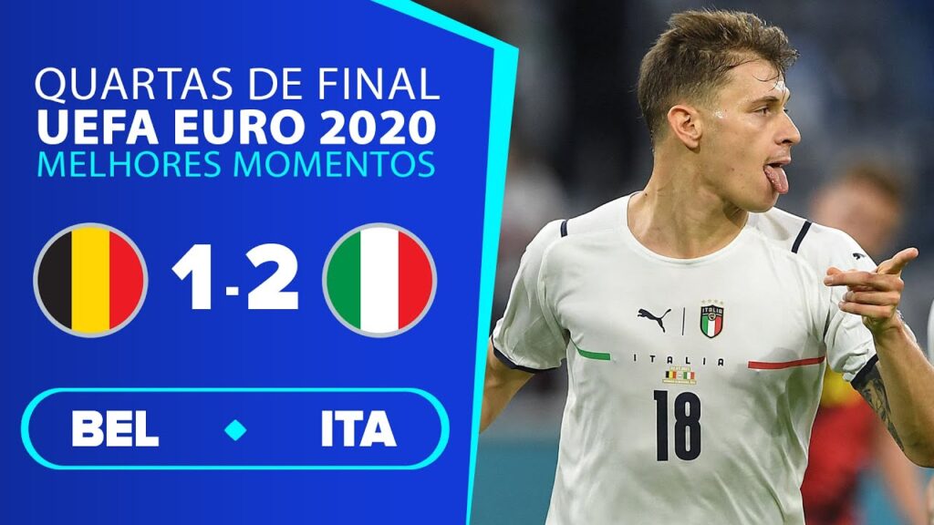 BÉLGICA 1 X 2 ITÁLIA 🏆QUARTAS DE FINAIS UEFA EURO 2020 🎙️Luis Roberto ⚽ melhores momentos
