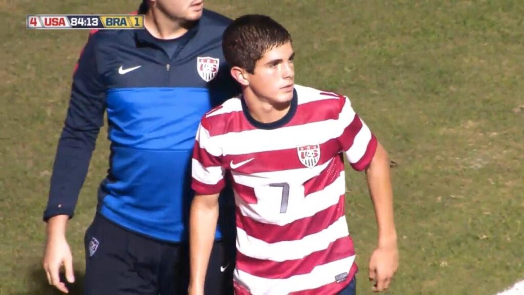 Christian Pulisic vs Brazil U17 Friendly (13/12/2013)