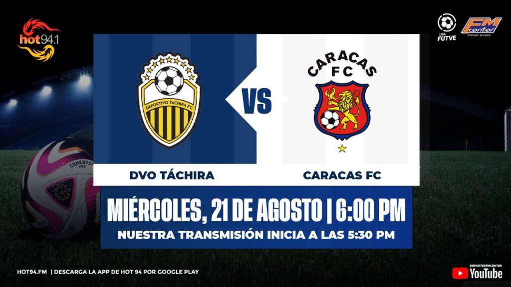 🎙🔴CIRCUITO OFICIAL⚫EN VIVO: DVO TÁCHIRA vs CARACAS FÚTBOL CLUB | J5 | Torneo Clausura | FUTVE 2024
