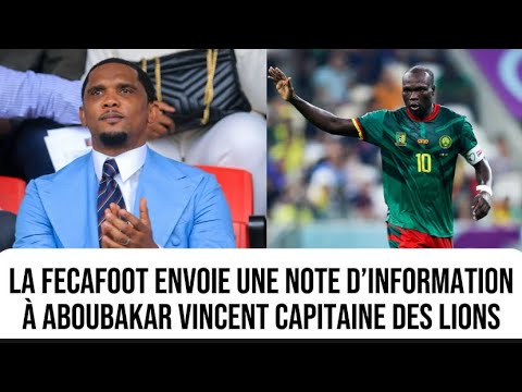 Samuel Eto’o envoie un avertissement à Vincent Aboubakar le capitaine des lions indomptables