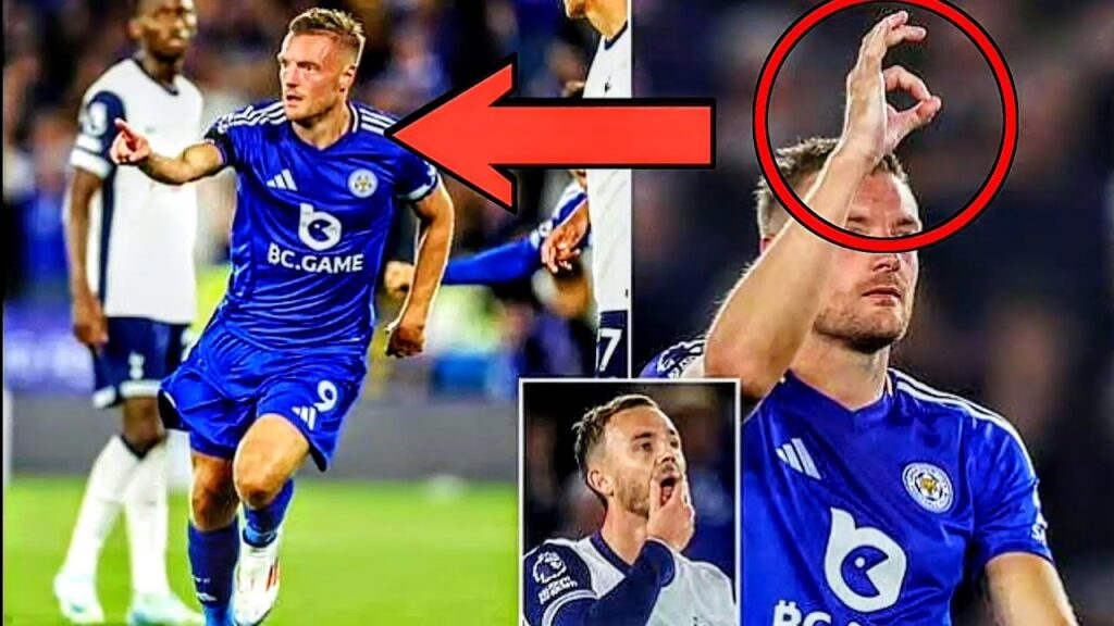 Leicester Striker Jamie Vardy Teases Tottenham Fans Before Heated Exchange with Cristian Romero 🤣