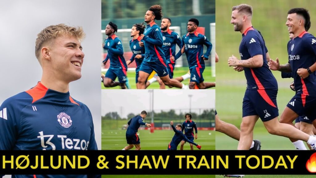 BREAKING ✅️ Luke Shaw & Hojlund Train Together At Carrington Training Today, Mazraoui,De Ligt