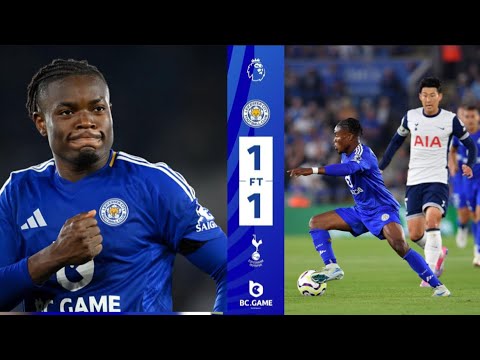 Fatawu Issahaku’s 1st Assist & Debut Premier League in Leicester City 1-1 Tottenham