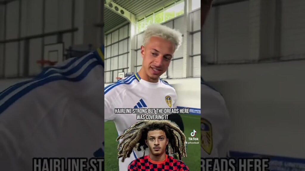 😂 Leeds United’s Willy Gnonto laughs at Ethan Ampadu’s old haircut and hairline #LUFC