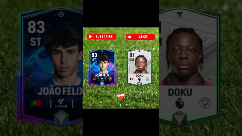 Joao Felix 🇵🇹 vs Jeremy Doku🇧🇪 #fifa24 #fifarenderz #fifamobile #fcmobile