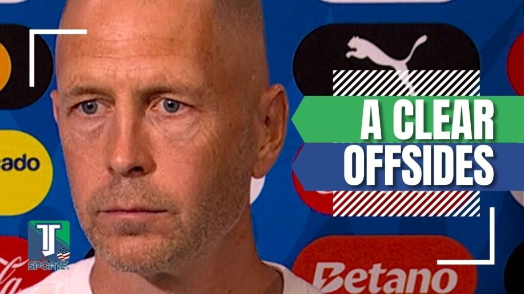 Gregg Berhalter REACTS to the referee ALLOWING an offside goal in the USMNT's loss to Uruguay