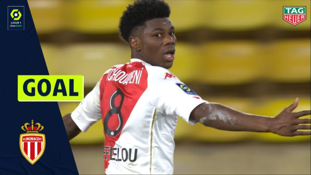 Goal Aurélien TCHOUAMENI (75' - AS MONACO) AS MONACO - OLYMPIQUE DE MARSEILLE (3-1) 20/21