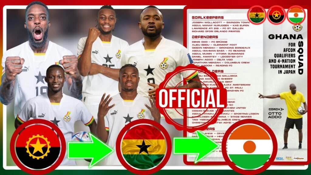 GHANA VS ANGOLA: OTTO ADDO NAMED TOP STRIKERS AND WINGERS FIR UPCOMING GAMES