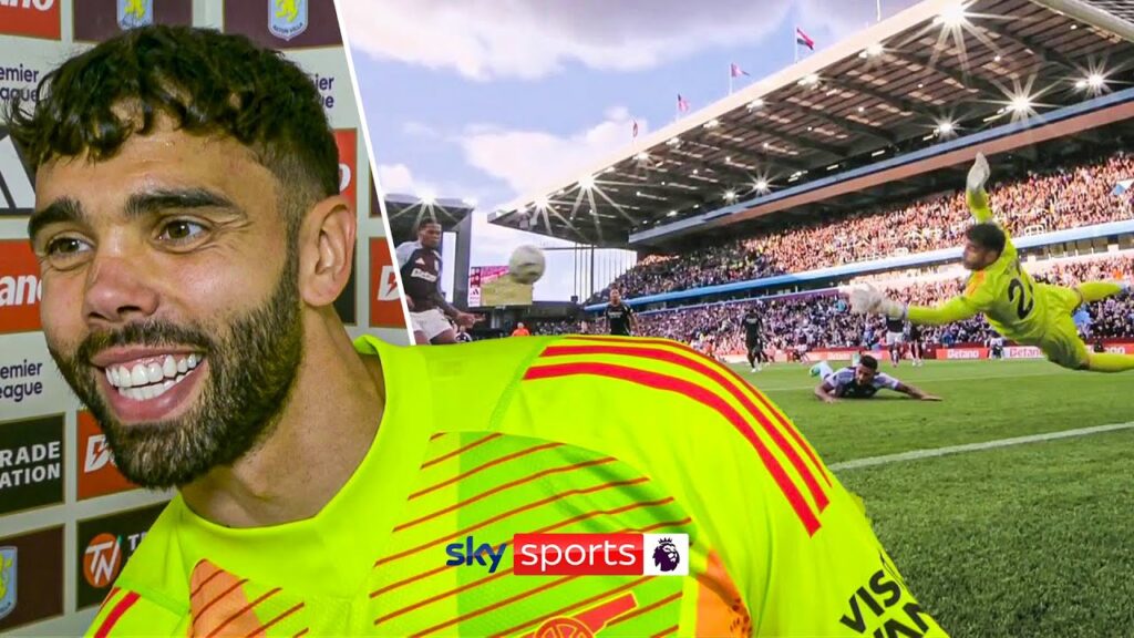 David Raya talks through his INCREDIBLE save to deny Ollie Watkins in Arsenal win!