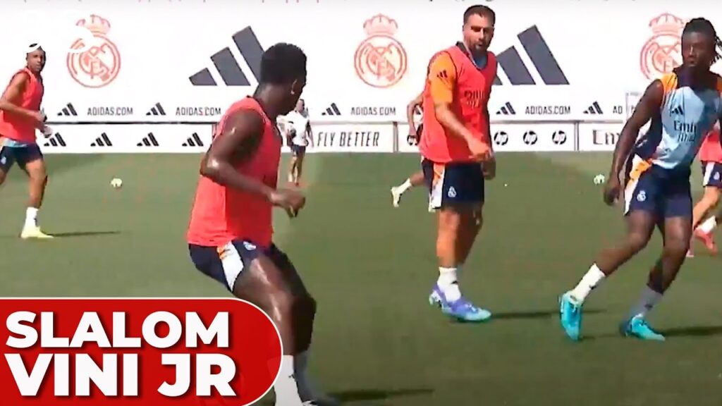 VINICIUS JR. shines bright: UNSTOPPABLE SLALOM stuns at REAL MADRID training