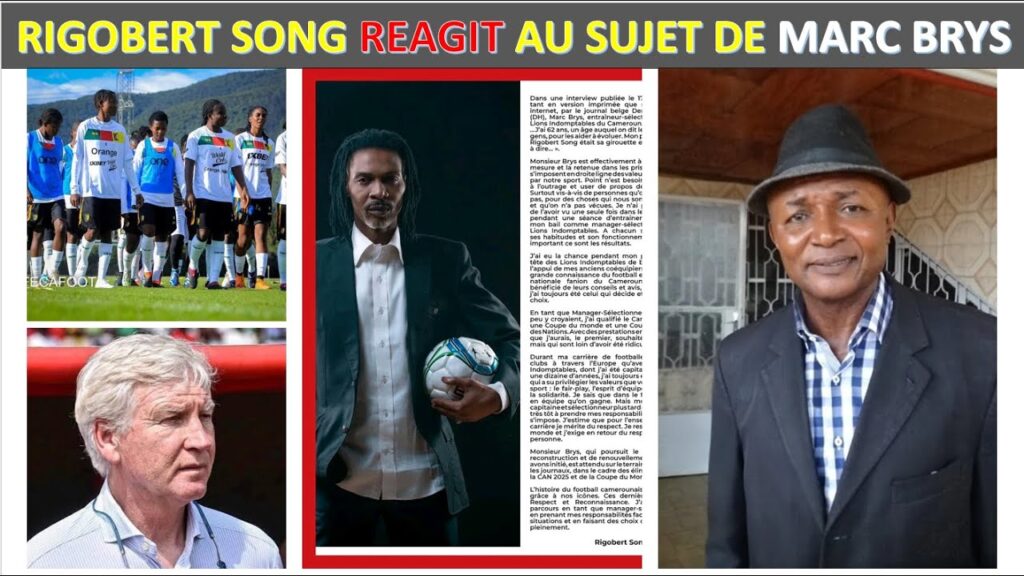URGENT: RIGOBERT SONG DIT QU'ON ATTEND MARC BRYS SUR LE STADE