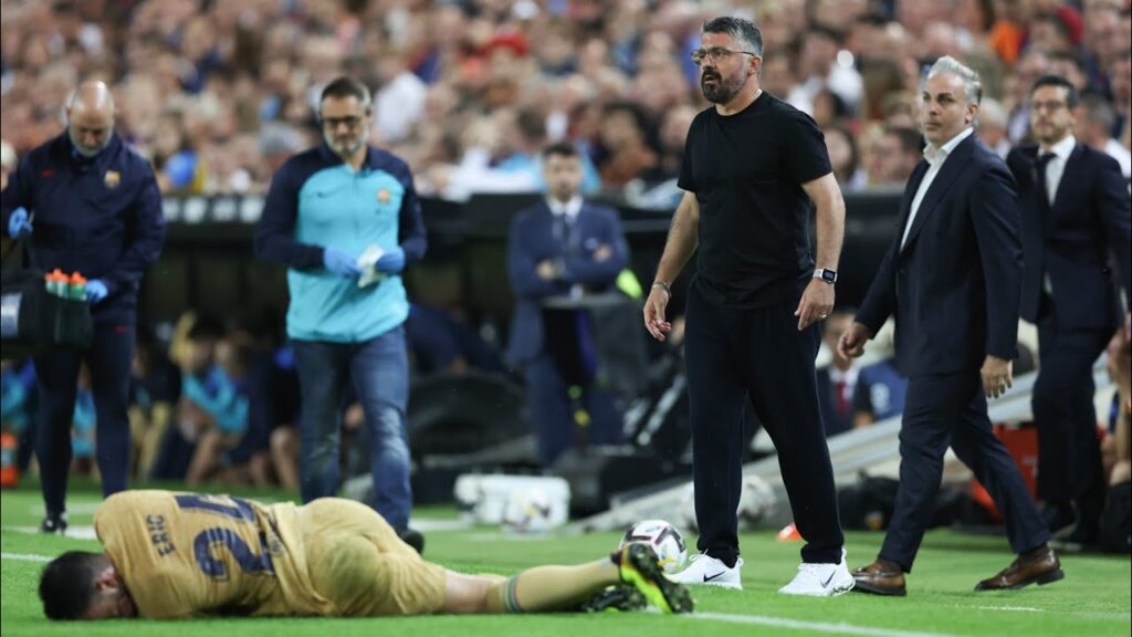Eric Garcia INJURY Vs Valencia