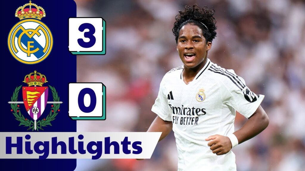 Gol de Federico Valverde Hoy | Real Madrid vs Real Valladolid 3-0 Resumen | Liga 2024/25
