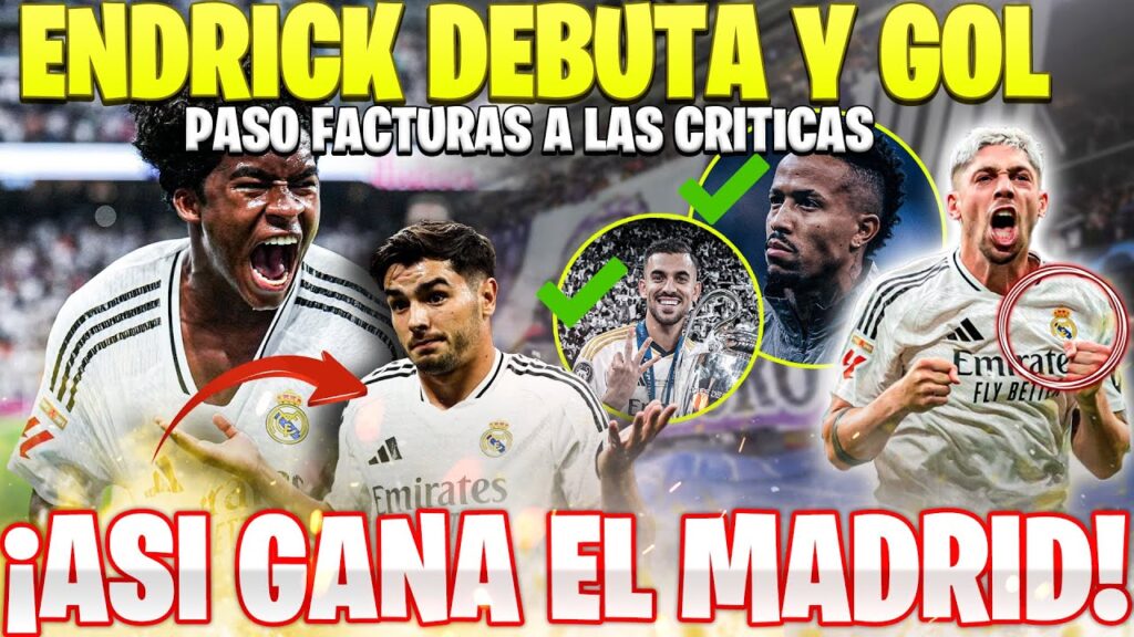 PRIMER GOL DE ENDRICK CON EL REAL MADRID 🤯 ¡VICTORIA IMPORTANTE 3-0 AL VALLADOLID! GRACIAS ANCELOTTI