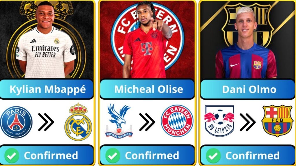 Shocking Transfers 2024: Mbappé, Olise, Dani Olmo & the Stars on the Move!