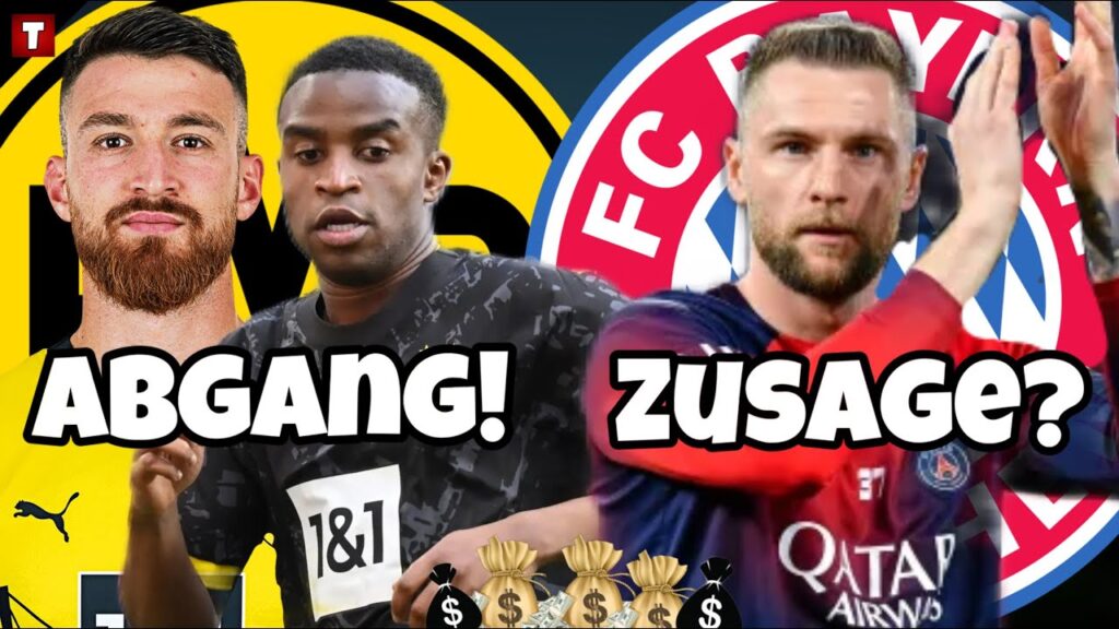 2 SOMMER-ABGÄNGE beim BVB! BAYERN vor SKRINIAR-TRANSFER? Fußball News Transfer | Tobibo