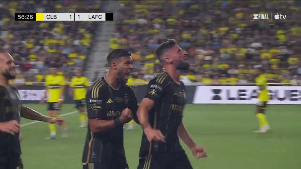 WATCH: Olivier Giroud FIRST MLS Goal for LAFC in Leagues Cup Final!