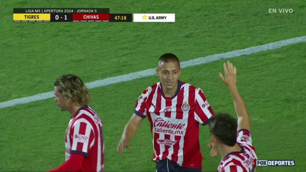 😎 GOLAZO Roberto Alvarado | Tigres 0-1 Chivas | Fecha 5, Apertura 2024 | Liga MX