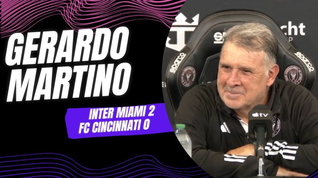 INTER MIAMI 2 CINCINNATI FC 0 GERARDO MARTINO Conferencia Post Partido