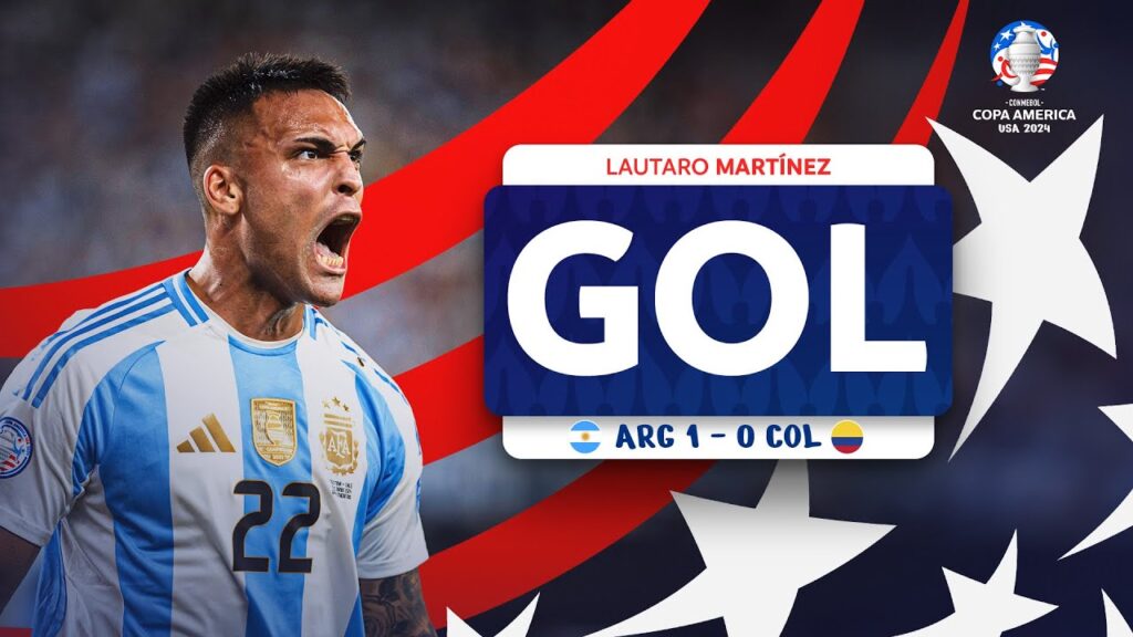 GOL DE LAUTARO MARTÍNEZ | ARGENTINA 1-0 COLOMBIA | COPA AMÉRICA USA 2024™