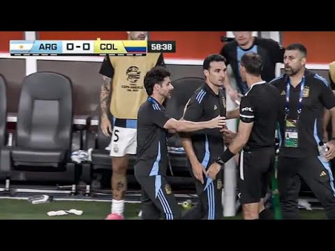 Lionel Scaloni frustrated with the referees