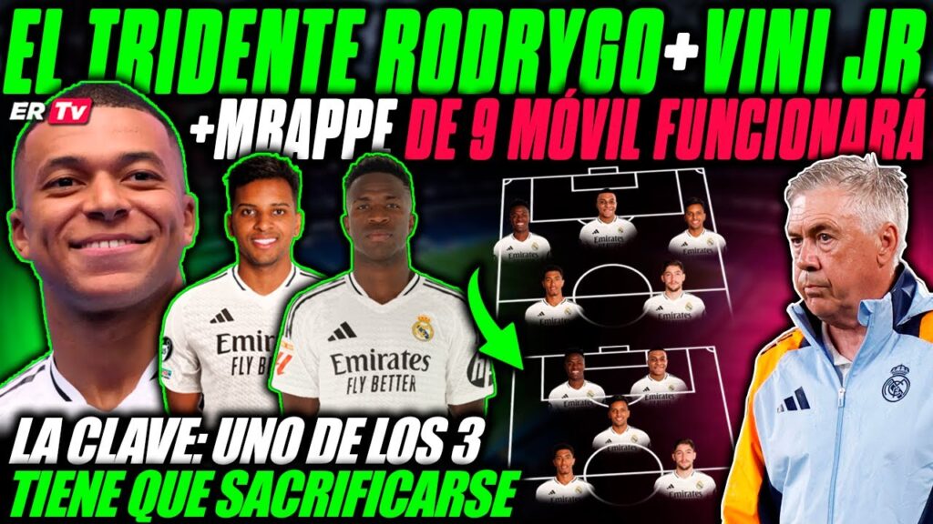 ANCELOTTI YA HIZO FUNCIONAR la BBC Y HARÁ FUNCIONAR A VINI JR, MBAPPE y RODRYGO con UN ASPECTO CLAVE