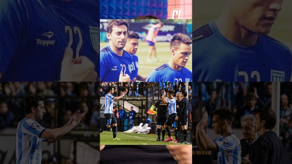 EN EUROPA SE SORPRENDEN POR LA FOTO DE DE LAUTARO MARTÍNEZ DEBUTANDO EN RACING POR DIEGO MILITO